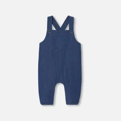 Jacadi Salopette bébé fille en jean souple - DENIM FONCE Hot