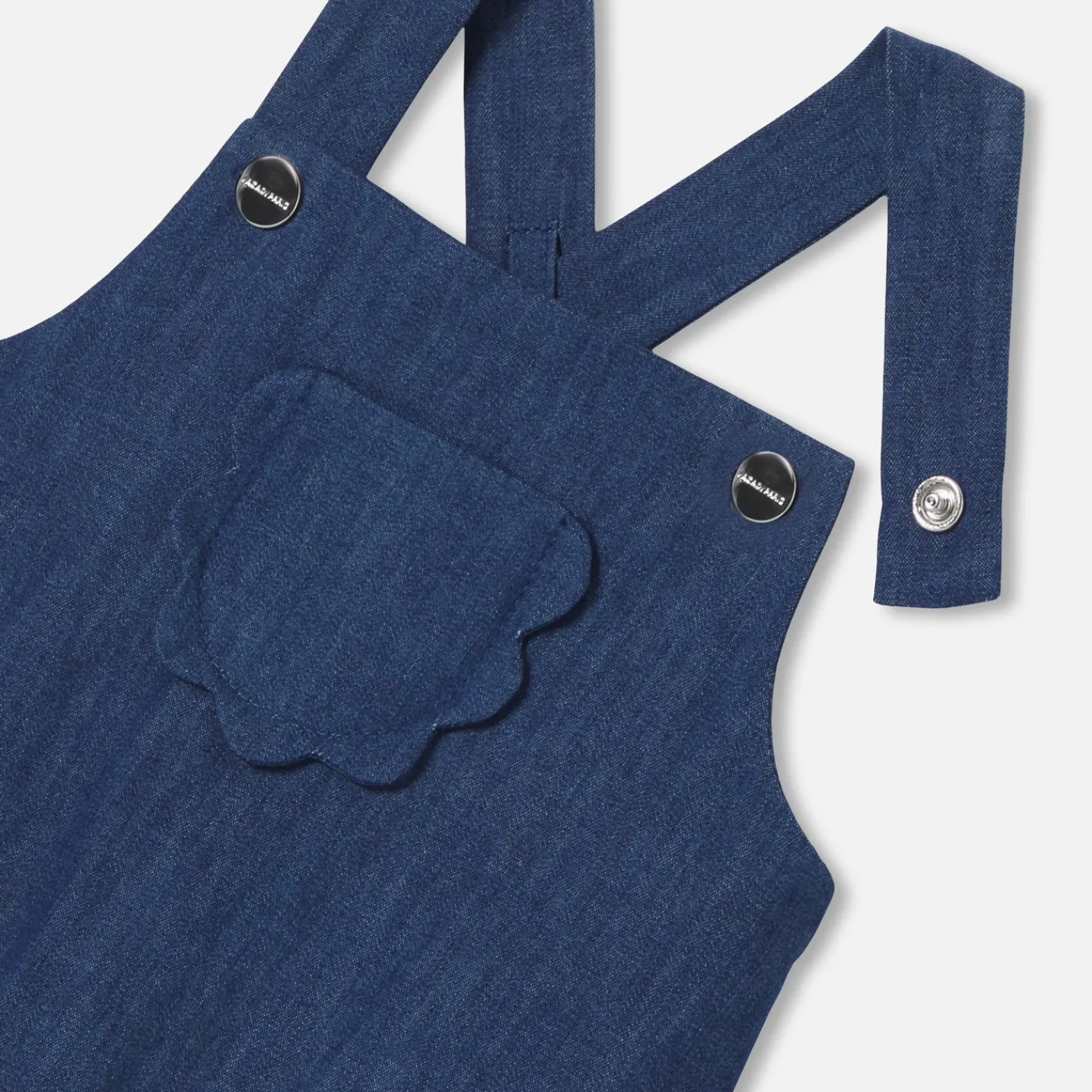 Jacadi Salopette bébé fille en jean souple - DENIM FONCE Hot