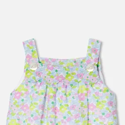 Jacadi Salopette bébé fille en tissu Liberty - lore BLANC/MULTICO Hot