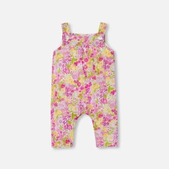 Jacadi Salopette bébé fille en Tissu Liberty - lore ROSE/MULTICO Hot