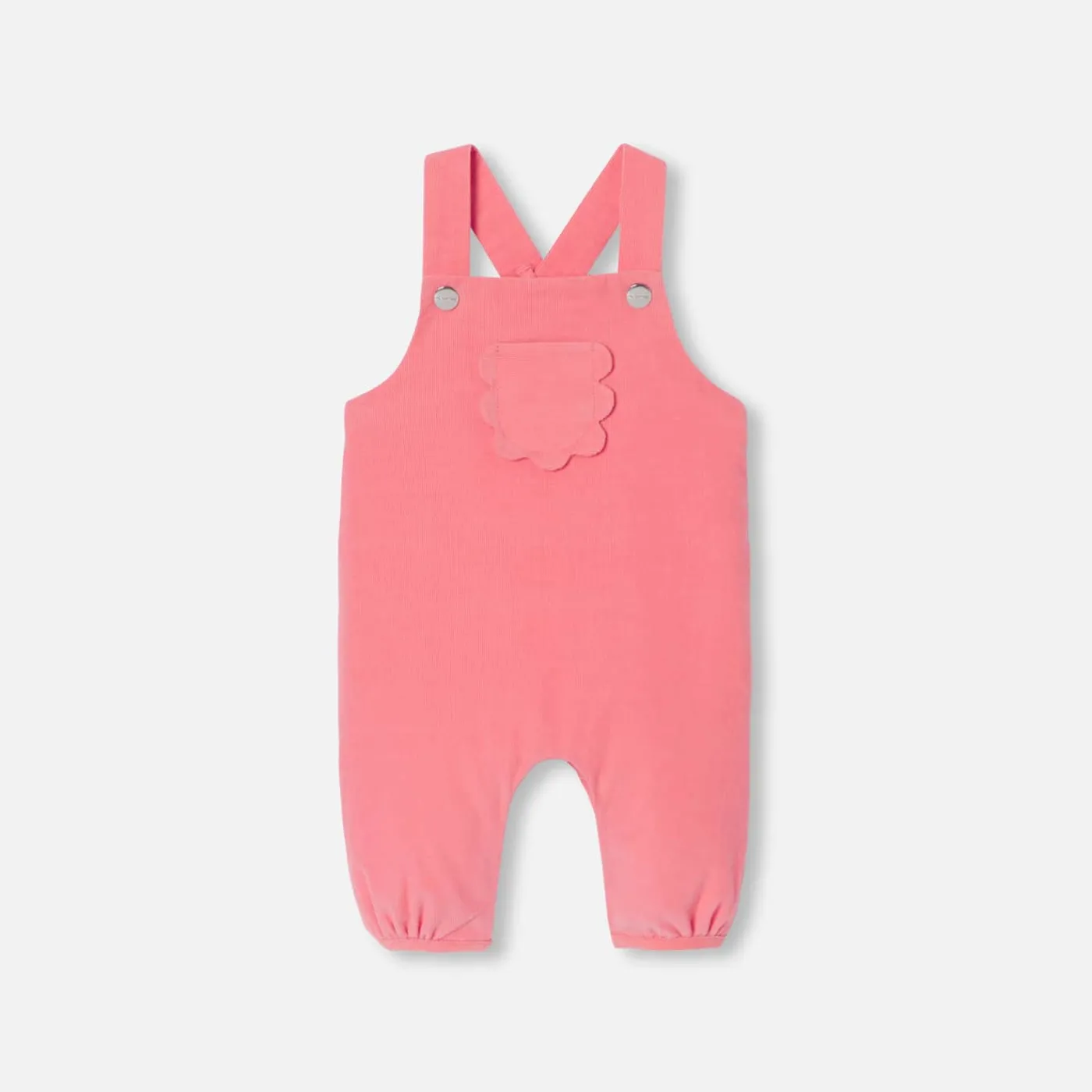 Jacadi Salopette bébé fille en velours - CORAIL Discount