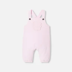 Jacadi Salopette bébé fille en velours - ROSE POUDRE CLAIR New