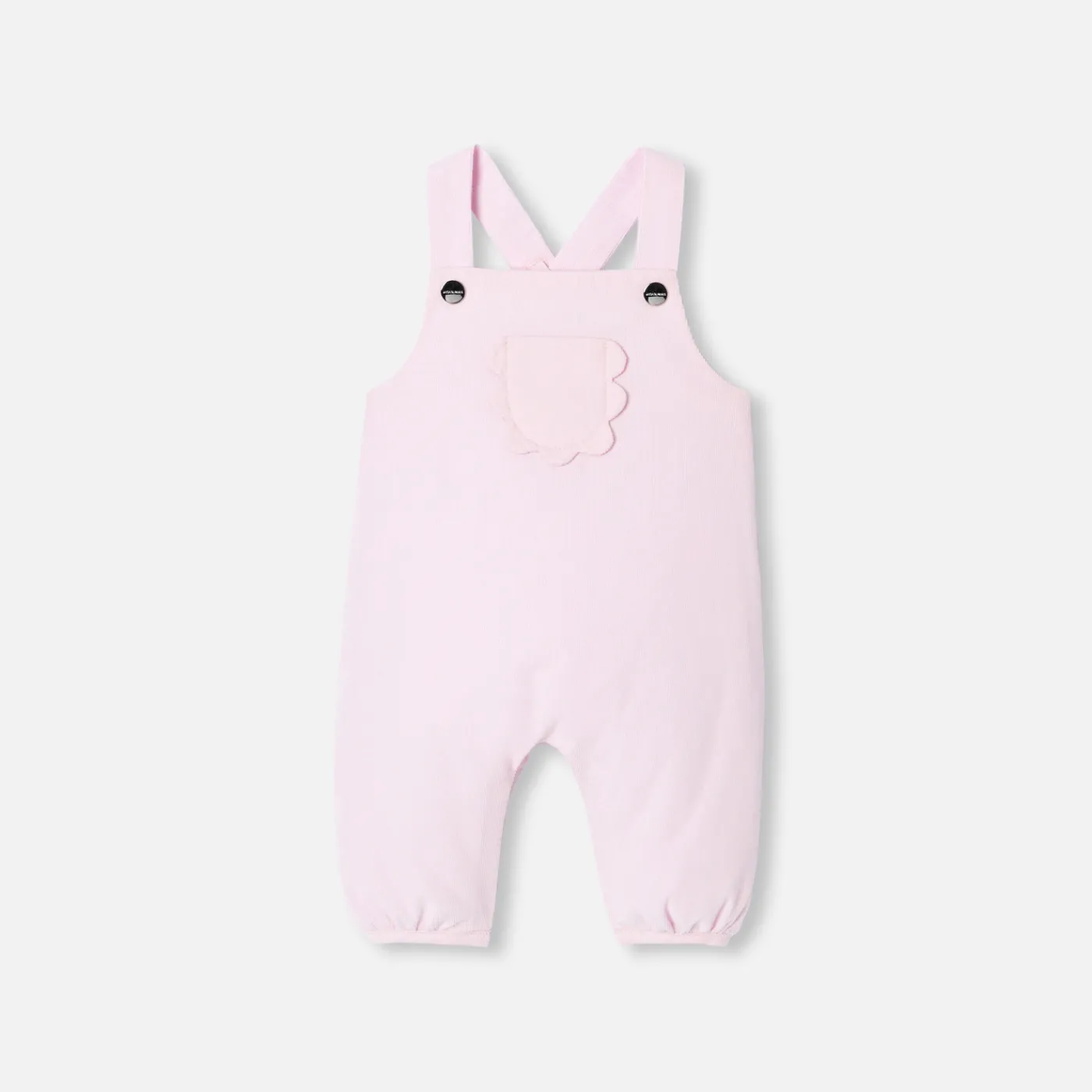 Jacadi Salopette bébé fille en velours - ROSE POUDRE CLAIR New