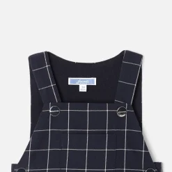 Jacadi Salopette bébé garçon à carreaux - MARINE/BLANC New