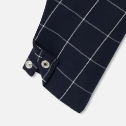 Jacadi Salopette bébé garçon à carreaux - MARINE/BLANC Online