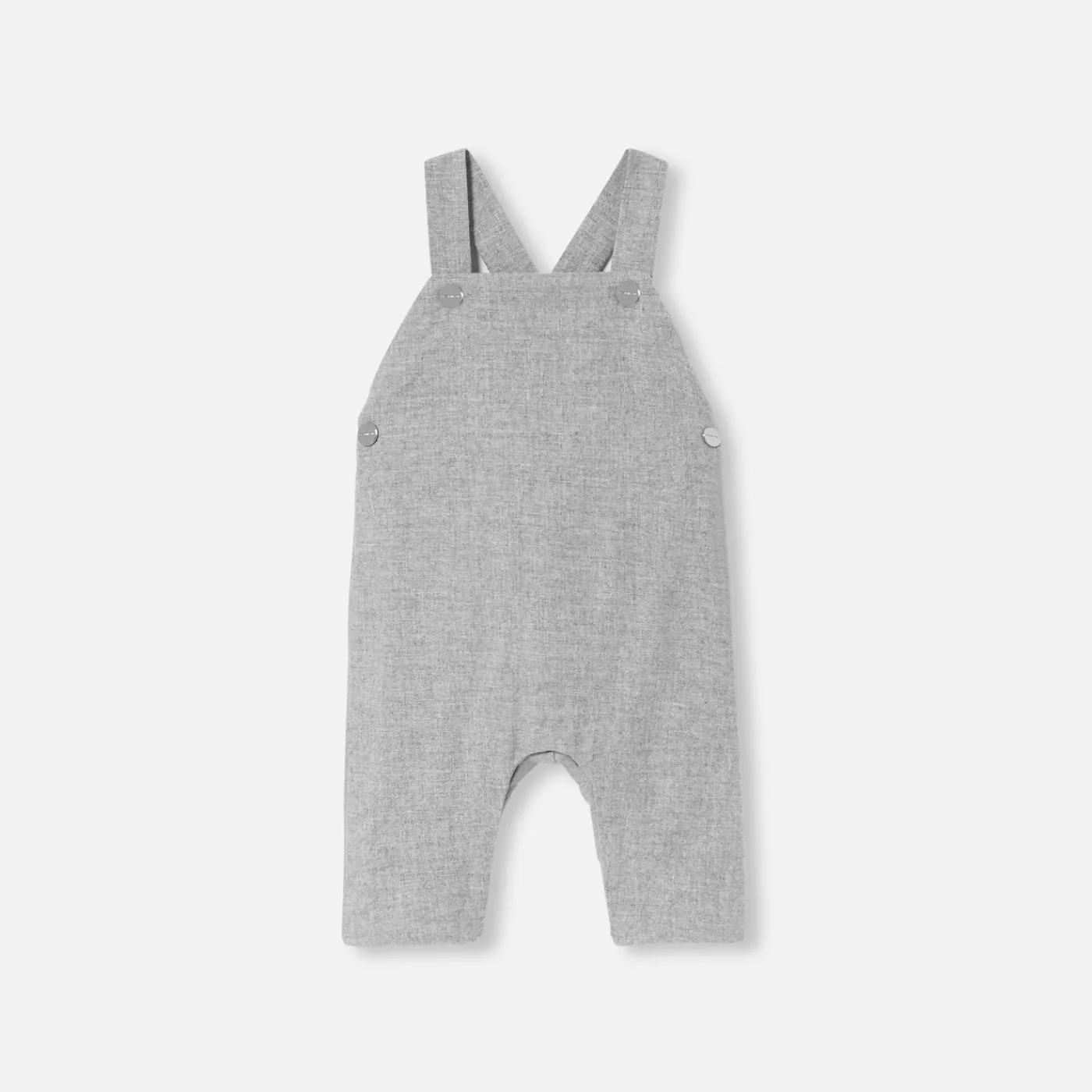 Jacadi Salopette bébé garçon en flanelle - gris chine clair GRIS CHINE CLAIR JACADI Online