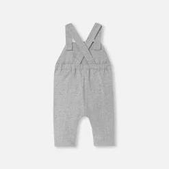 Jacadi Salopette bébé garçon en flanelle - gris chine clair GRIS CHINE CLAIR JACADI Online