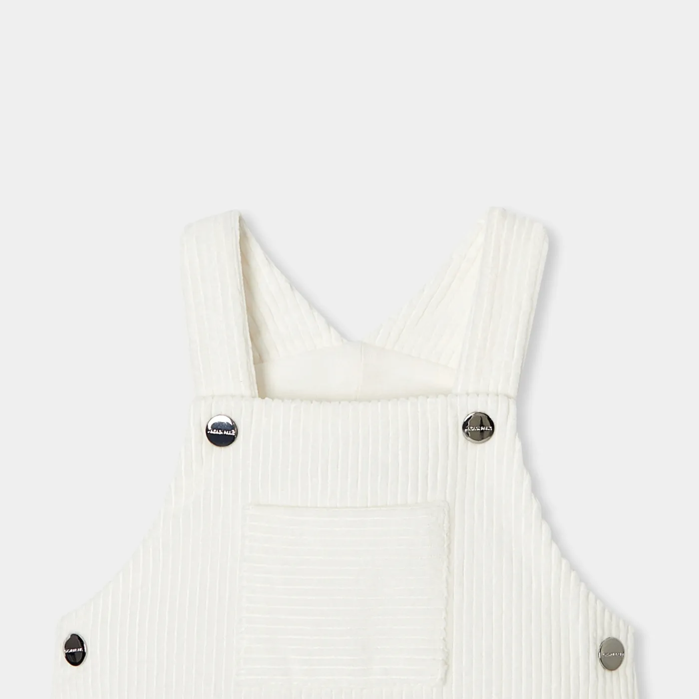 Jacadi Salopette bébé garçon en velours - blanc doux BLANC DOUX JACADI Clearance