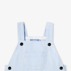 Jacadi Salopette courte bébé garçon en popeline - BLEU/BLANC Hot