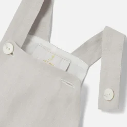 Jacadi Salopette en lin bébé garçon - GRIS SOURIS Sale