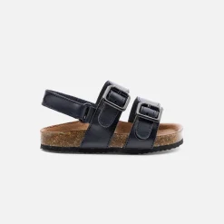 Jacadi Sandales bébé garçon en cuir lisse - marine MARINE JACADI Outlet