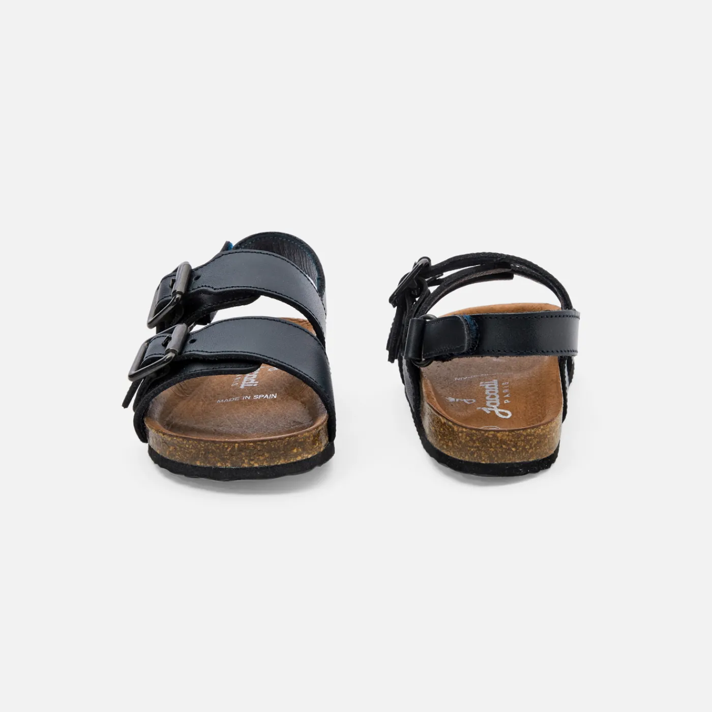 Jacadi Sandales bébé garçon en cuir lisse - marine MARINE JACADI Outlet
