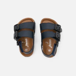 Jacadi Sandales bébé garçon en cuir lisse - marine MARINE JACADI Outlet