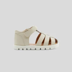 Jacadi Sandales bébé garçon en cuir - blanc doux BLANC DOUX JACADI Clearance