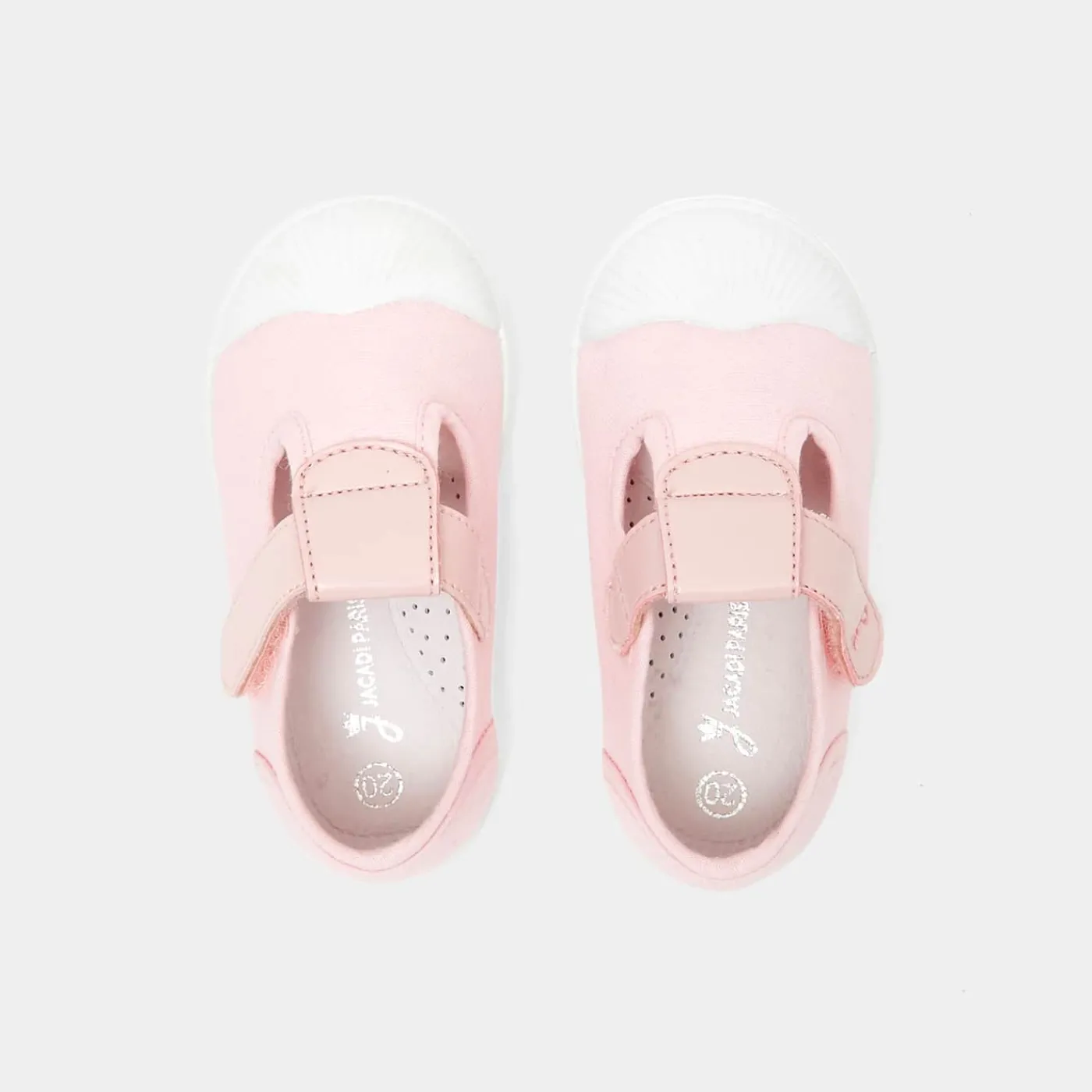 Jacadi Sandales en toile bébé fille - ROSE Clearance