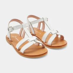 Jacadi Sandales enfant fille en cuir - blanc BLANC JACADI