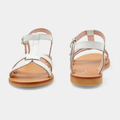 Jacadi Sandales enfant fille en cuir - blanc BLANC JACADI