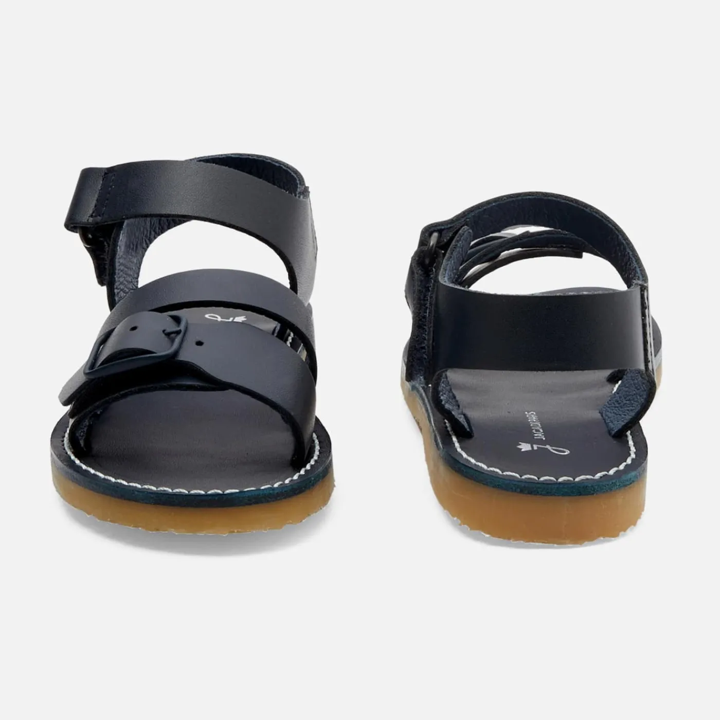 Jacadi Sandales enfant garçon en cuir lisse - marine MARINE JACADI Online
