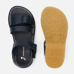 Jacadi Sandales enfant garçon en cuir lisse - marine MARINE JACADI Online