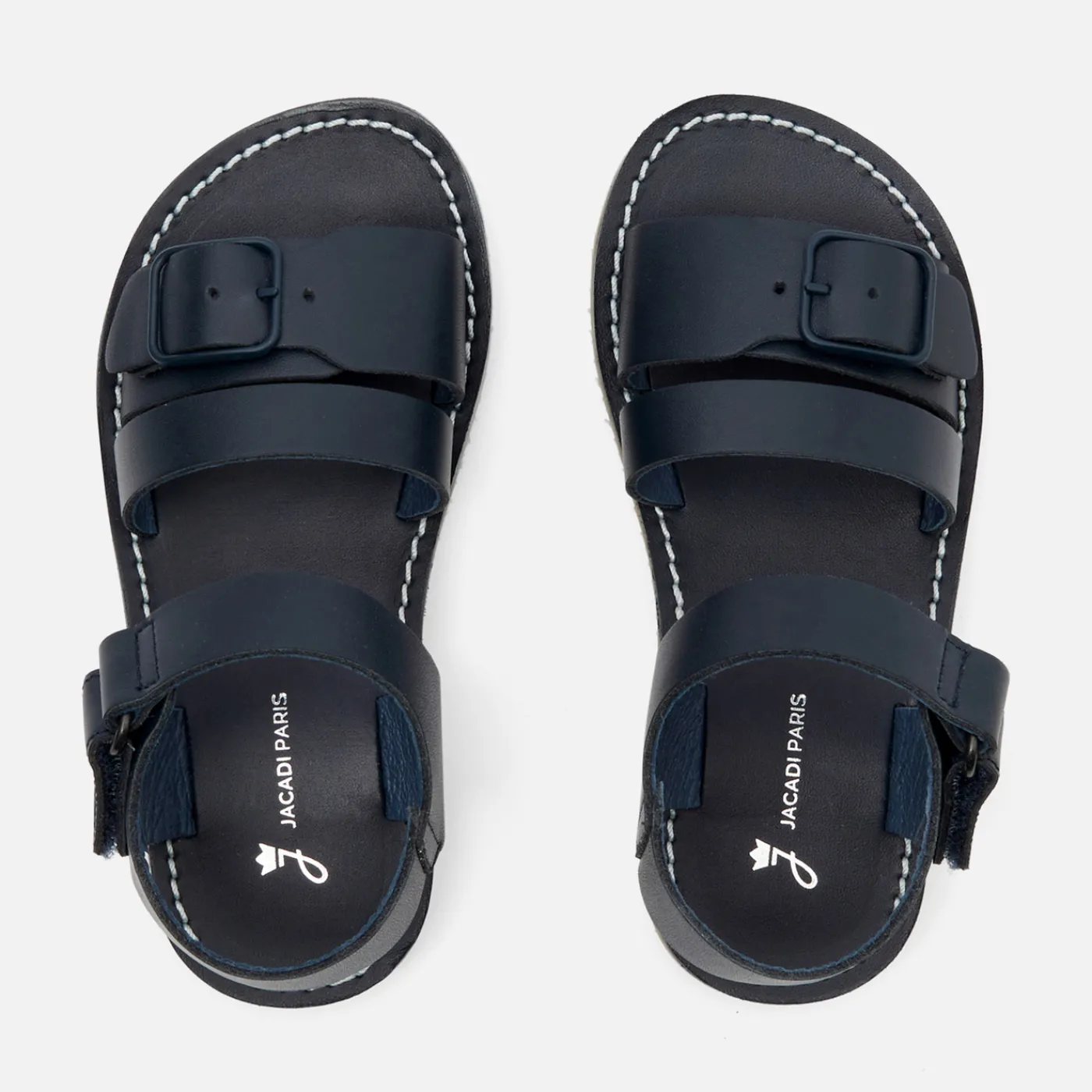 Jacadi Sandales enfant garçon en cuir lisse - marine MARINE JACADI Online
