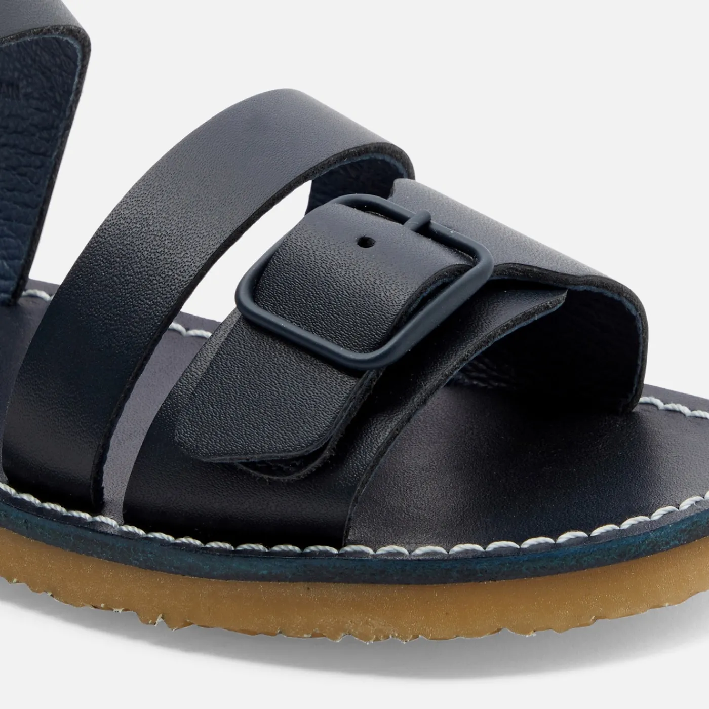 Jacadi Sandales enfant garçon en cuir lisse - marine MARINE JACADI Online
