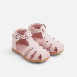 Jacadi Sandales premiers pas bébé fille - ROSE Outlet