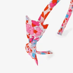 Jacadi Serre-tête enfant fille en tissu Liberty - lore ORANGE/MULTICO