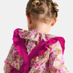 Jacadi Short bébé fille à bretelles - FRAMBOISE