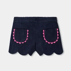 Jacadi Short bébé fille en jean - DENIM FONCE Clearance