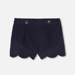 Jacadi Short bébé fille en velours - marine MARINE JACADI New