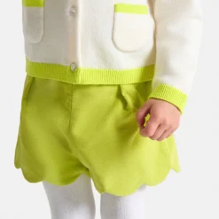 Jacadi Short bébé fille en velours - LIME New