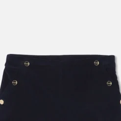 Jacadi Short en velours enfant fille - marine MARINE JACADI Clearance