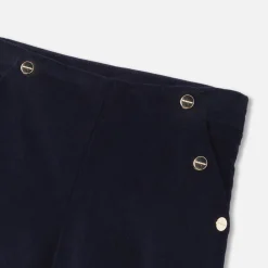 Jacadi Short en velours enfant fille - marine MARINE JACADI Clearance