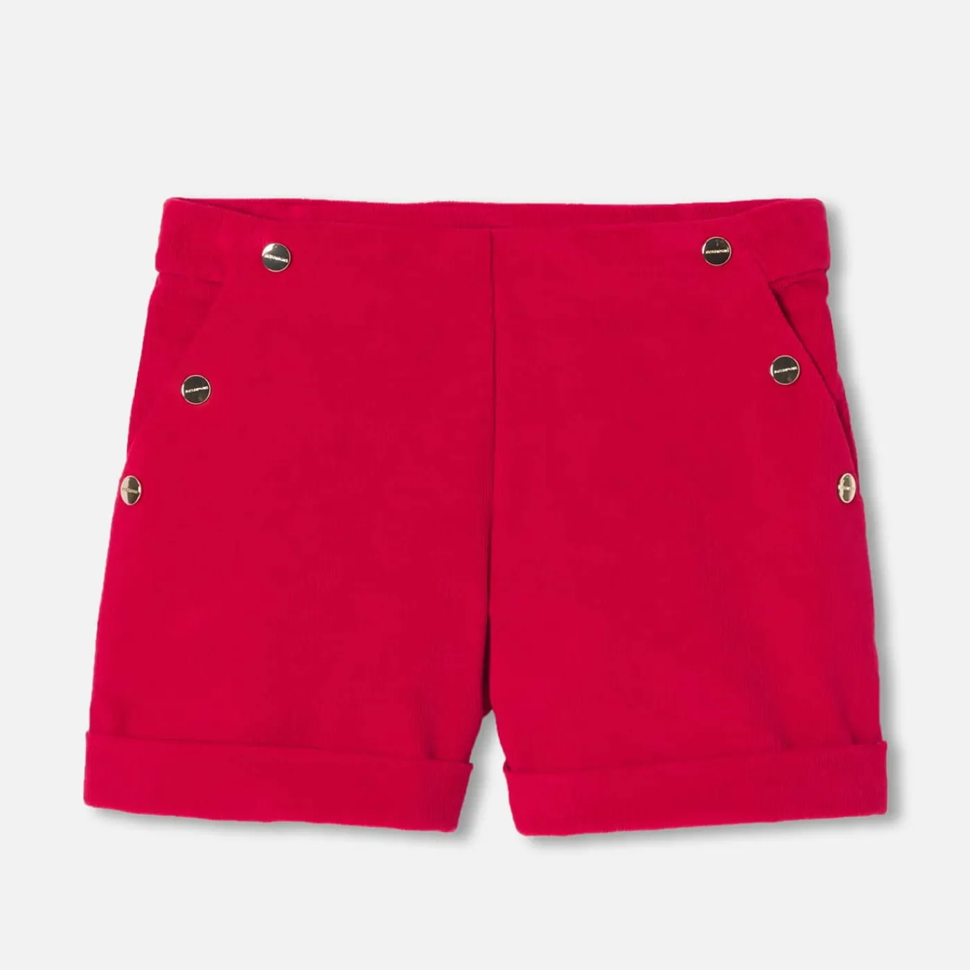 Jacadi Short en velours enfant fille - ROUGE RUBIS