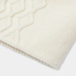 Jacadi Snood bébé en tricot torsadé - blanc doux BLANC DOUX JACADI Outlet