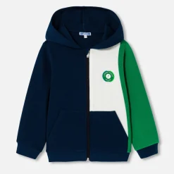 Jacadi Sweat à capuche enfant garçon - MARINE/VERT Discount