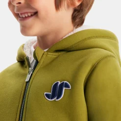 Jacadi Sweat à capuche enfant garçon - VERT LICHEN Outlet