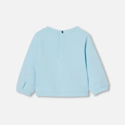 Jacadi Sweat bébé fille en molleton - BLEU ACIER Sale