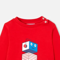 Jacadi Sweat bébé garçon en molleton - rouge ROUGE JACADI Discount