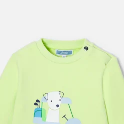 Jacadi Sweat bébé garçon en molleton - VERT ANIS Sale