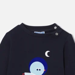 Jacadi Sweat bébé garçon en molleton - marine MARINE JACADI Clearance