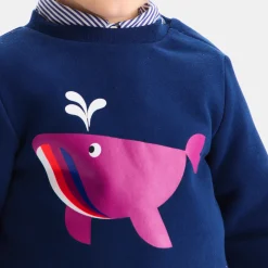 Jacadi Sweat bébé garçon en molleton - BLEU FONCE New