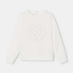 Jacadi Sweat enfant fille en molleton - blanc doux BLANC DOUX JACADI Hot