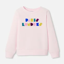 Jacadi Sweat enfant fille en molleton - rose poudre ROSE POUDRE JACADI Best