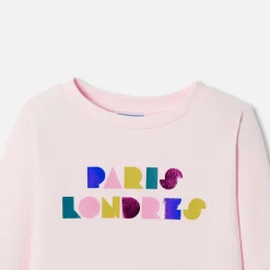 Jacadi Sweat enfant fille en molleton - rose poudre ROSE POUDRE JACADI Best