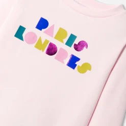 Jacadi Sweat enfant fille en molleton - rose poudre ROSE POUDRE JACADI Best