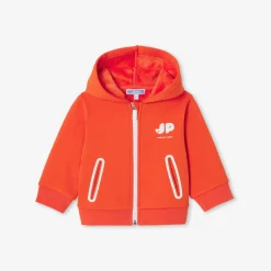 Jacadi Sweat zippé bébé en molleton - MANDARINE
