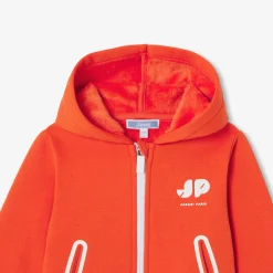 Jacadi Sweat zippé bébé en molleton - MANDARINE