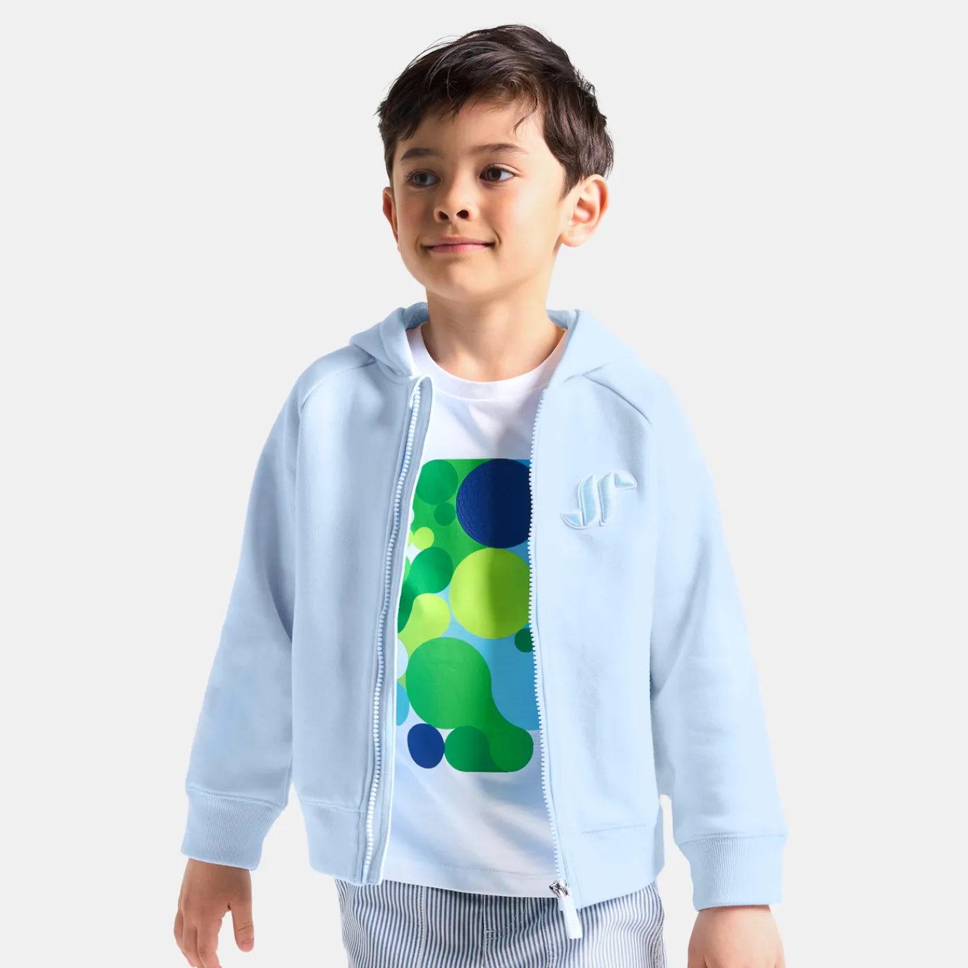 Jacadi Sweat zippé enfant garçon à capuche - NUAGE Clearance