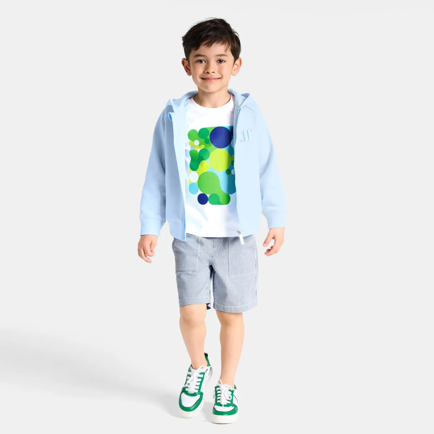 Jacadi Sweat zippé enfant garçon à capuche - NUAGE Clearance